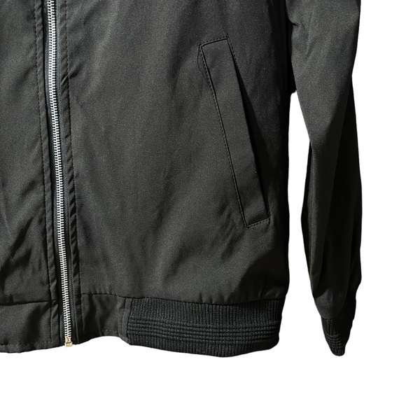 Vtg‎ Vogue FS Mens Boys Bomber Jacket Cargo Pocket on Sleeve Black Lined READ - Picture 6 of 10